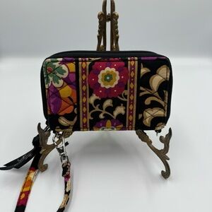 VERA BRADLEY Women's Zippered, Retired Suzani Pattern, Wristlet/Wallet